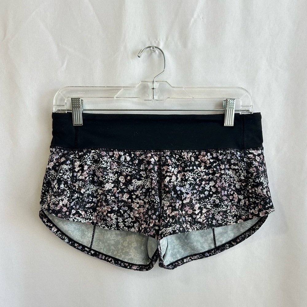 Lululemon Speed Up Shorts "Floral Spritz Multi" print